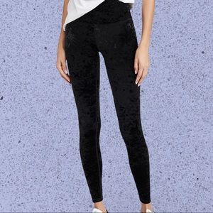 Good American The Crushed Velvet Boss Pants Size 1 Leggings High Waisted